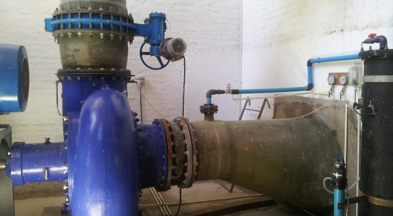 Abagold project SPP pump on site