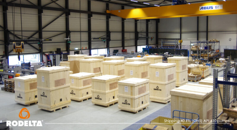 Shipping 40 ETL pumps