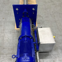 Vertical sump pump with controle panel