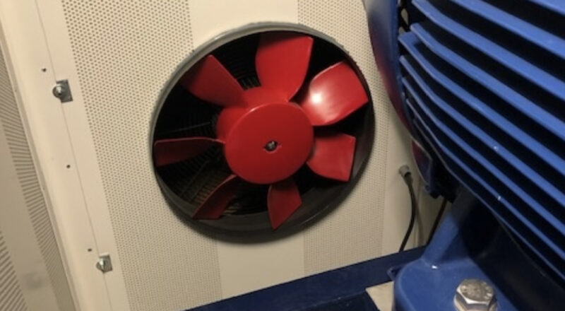 Van for cooling insite noise reduction