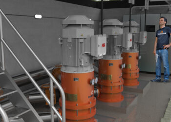 Internal view of a standard prefab pump chamber